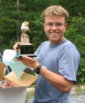 Photo of Keith Knipling with Grand Slam Trophy